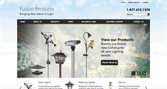 Desktop Screenshot of fusionproducts.ca